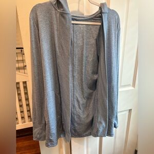 Athleta Blue Open-Front Jacket